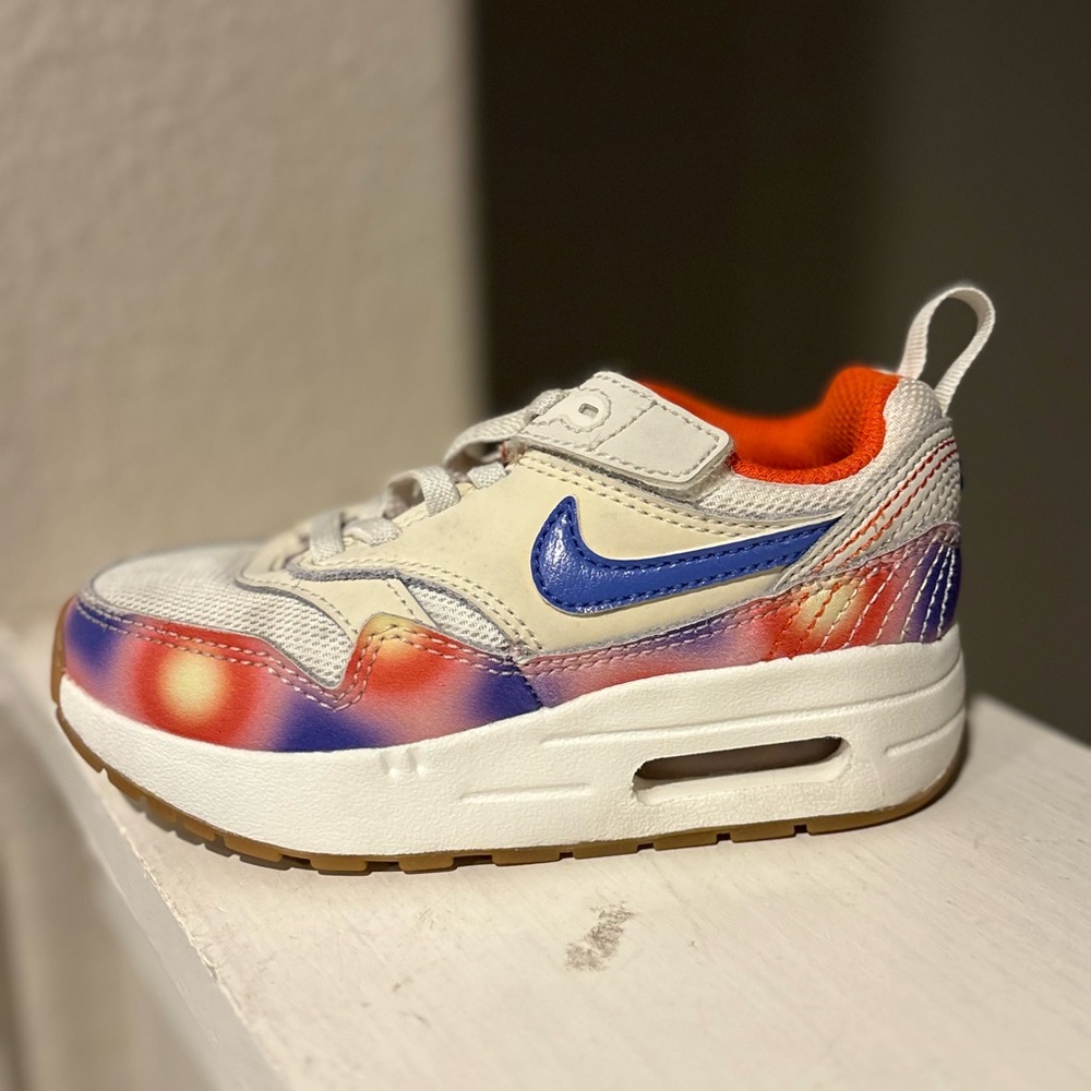 Nike Air Max 1 SE GS 'Everything You Need" FN7286-100 White Blue Youth Boys 9C - Picture 4 of 9
